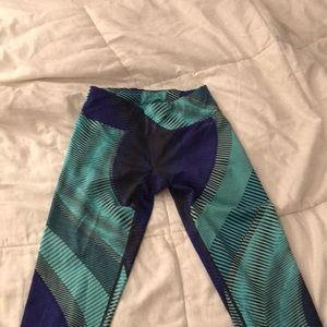 Blue Calvin Klein capri leggings